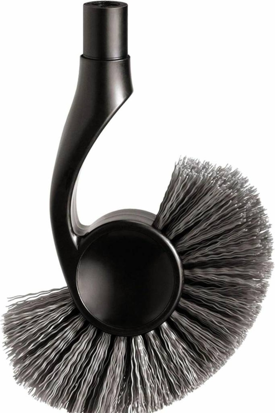 Simplehuman Stainless Steel Toilet Brush with Caddy - Sleek Black Design for Modern Bathrooms