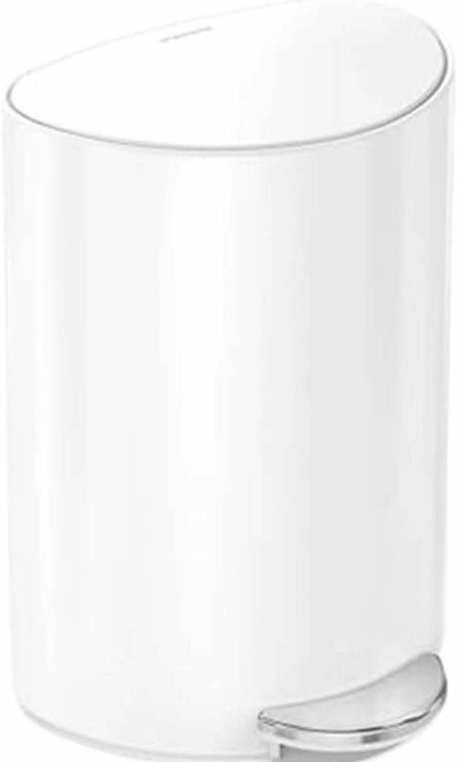 Simplehuman 6 Liter Semi-Round Step Trash Can in Brushed Stainless Steel, Sensor Lid, Kitchen Waste Bin