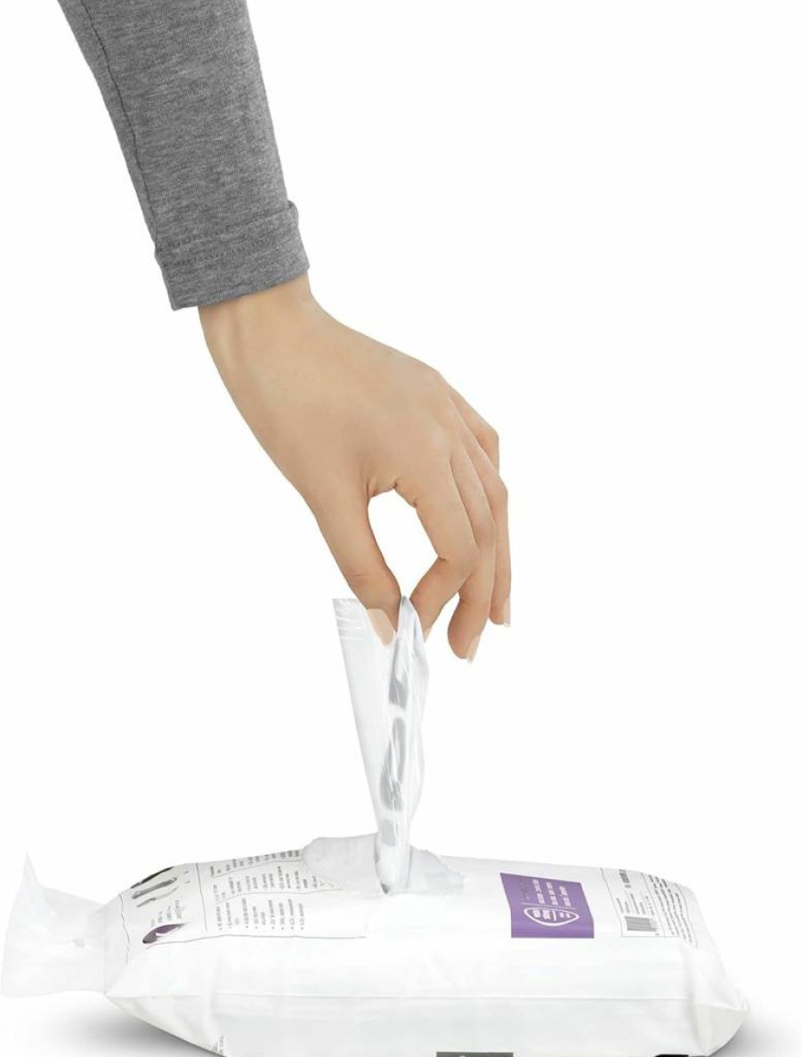 Simplehuman Code K Custom Fit Trash Bags - 60 Count Dispenser Pack, Drawstring Liners for 9-12 Gallon Bins (35-45 Liter), White