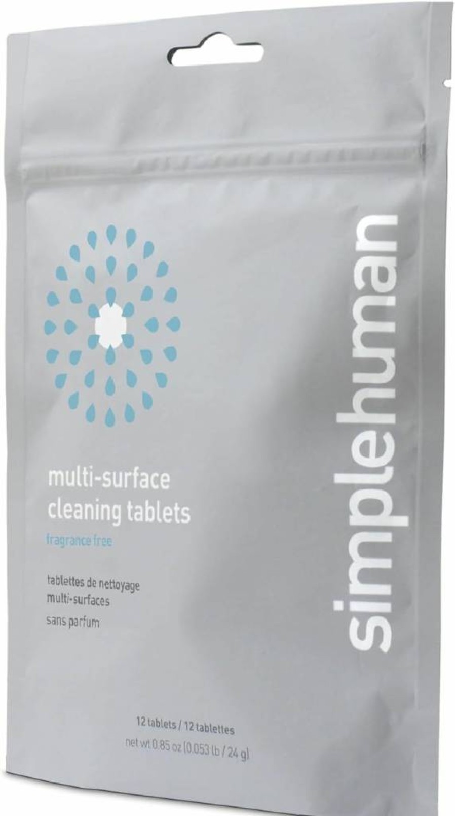 Simplehuman Eco-Friendly Multi-Surface Cleaning Tablets, Citrus Grapefruit Scent, 12 Pack (Makes 72 Oz Spray) - Safe for Kids & Pets